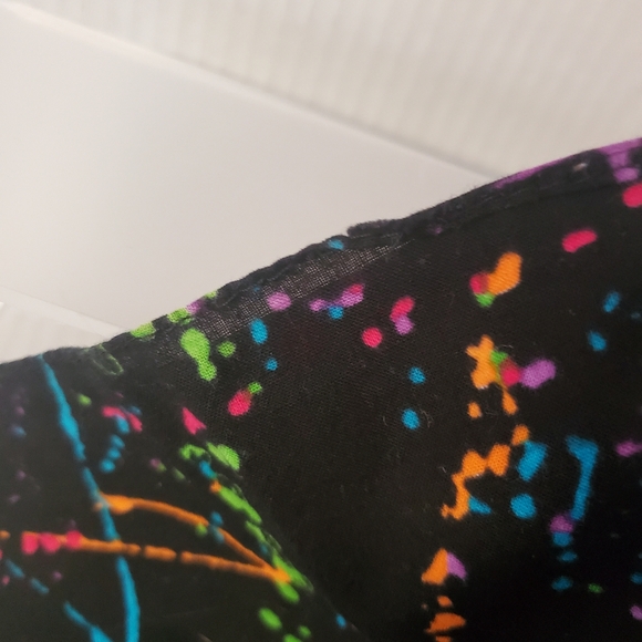 Emo Bandanas Checkered Paint Splatter Fingerless Knit Gloves Lot of 3 - Picture 9 of 12